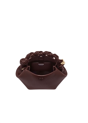 Ganni Bou mini grained bag Chicory Coffee A7275 Ganni 